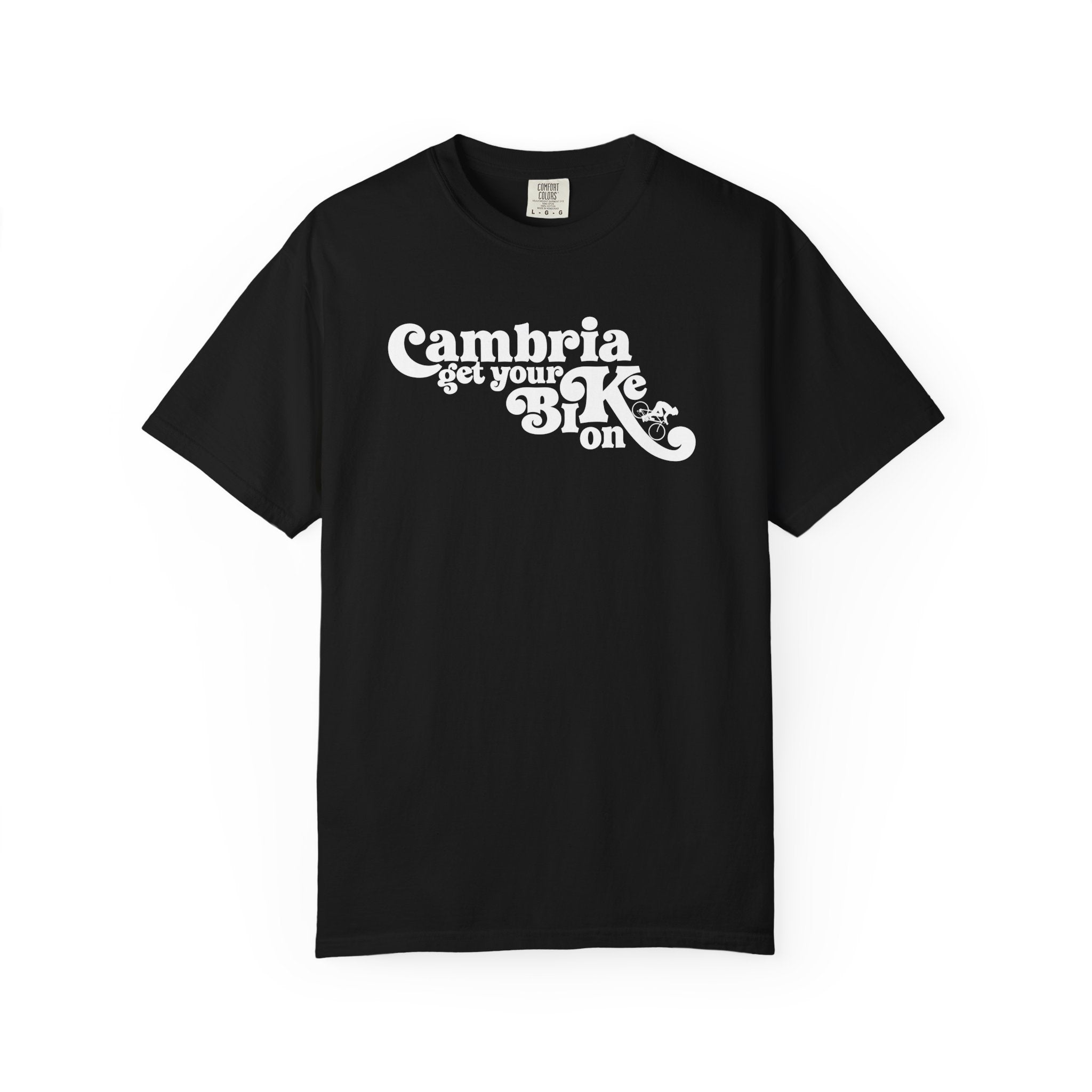 Modern Retro Cambria Biker's Garment-Dyed T-Shirt | Casual Outdoor Wear, Travel Tee, Gift for Bikers, Unisex Apparel, Eco-Friendly Style