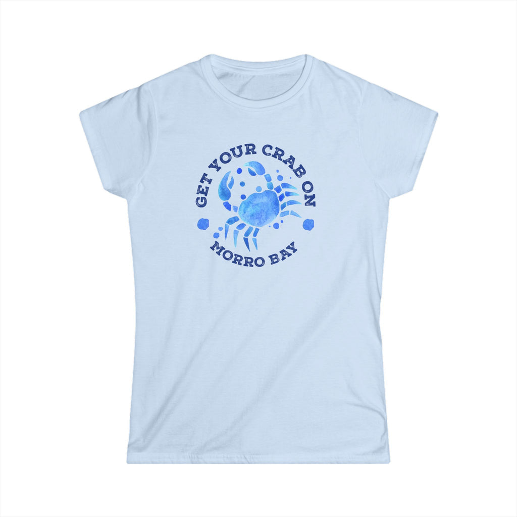 Morro Bay Crab Softstyle Tee - Get Your Crab On