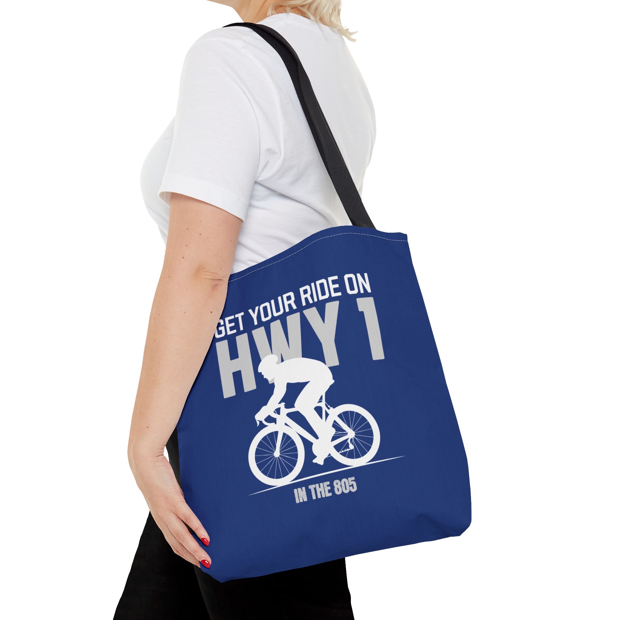 Cycling Tote Bag — "Get Your Ride On HWY 1 in the 805"