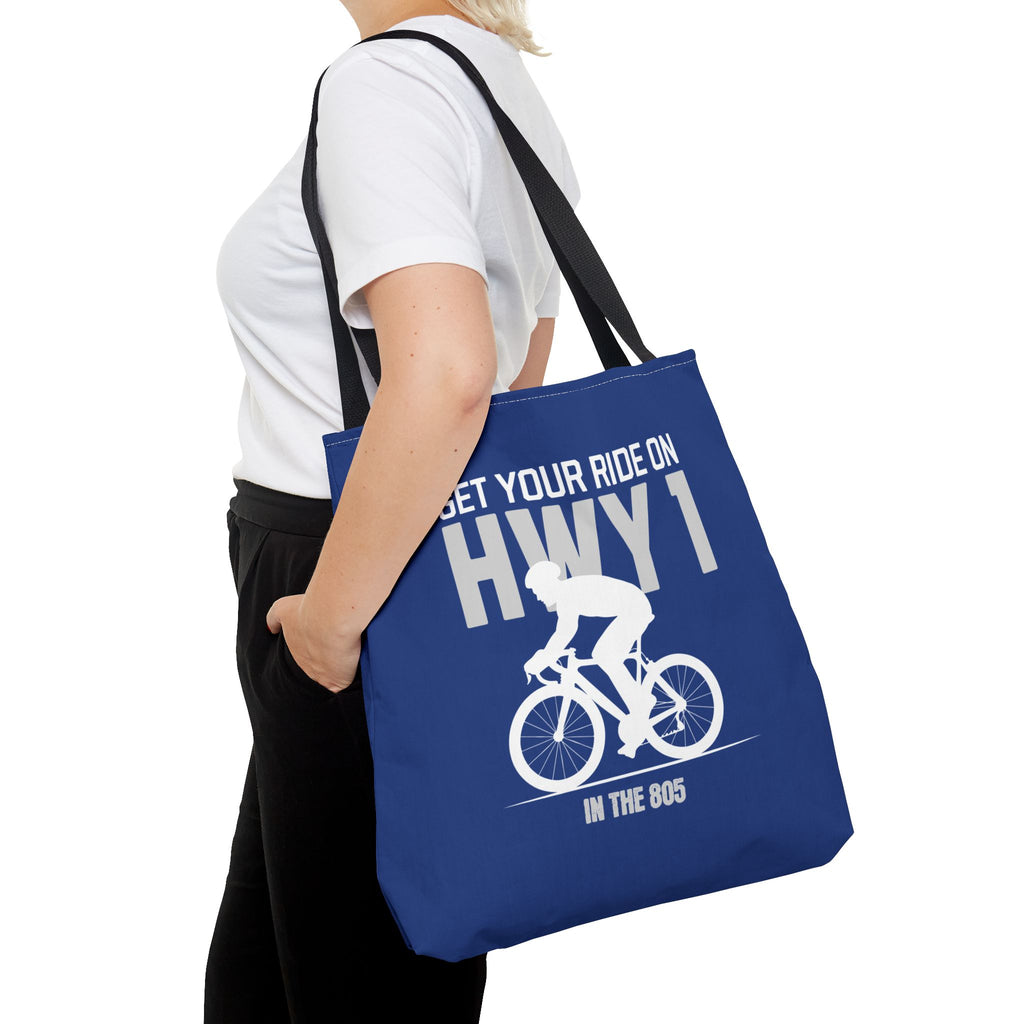 Cycling Tote Bag — "Get Your Ride On HWY 1 in the 805"