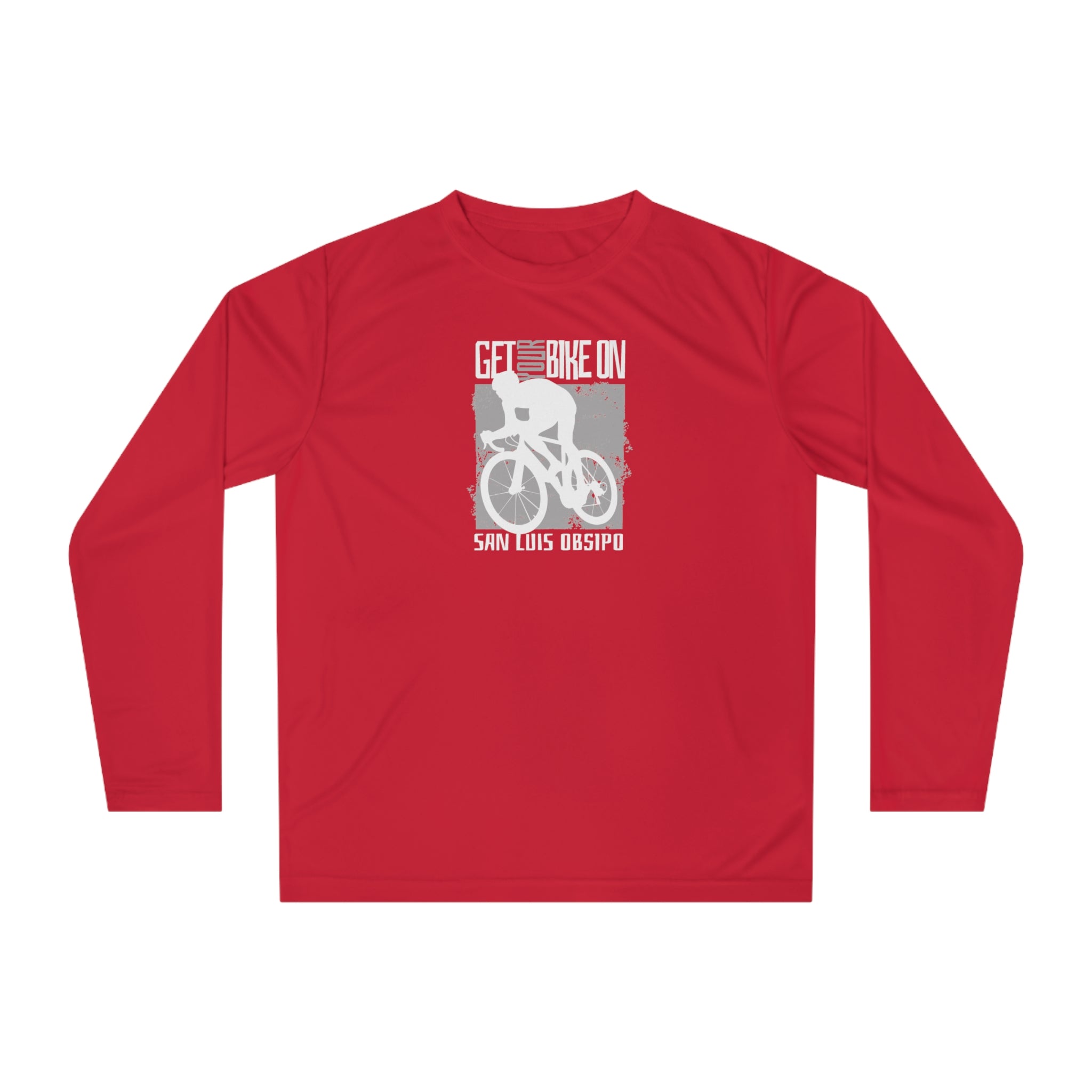 Performance Long Sleeve Shirt -Get your Bike on San Luis Obsipo