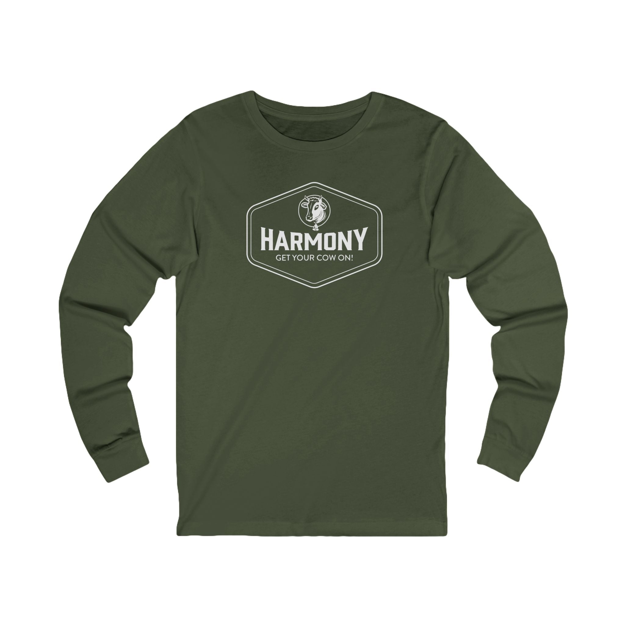 Harmony Unisex Long Sleeve Tee Get your Cow On!