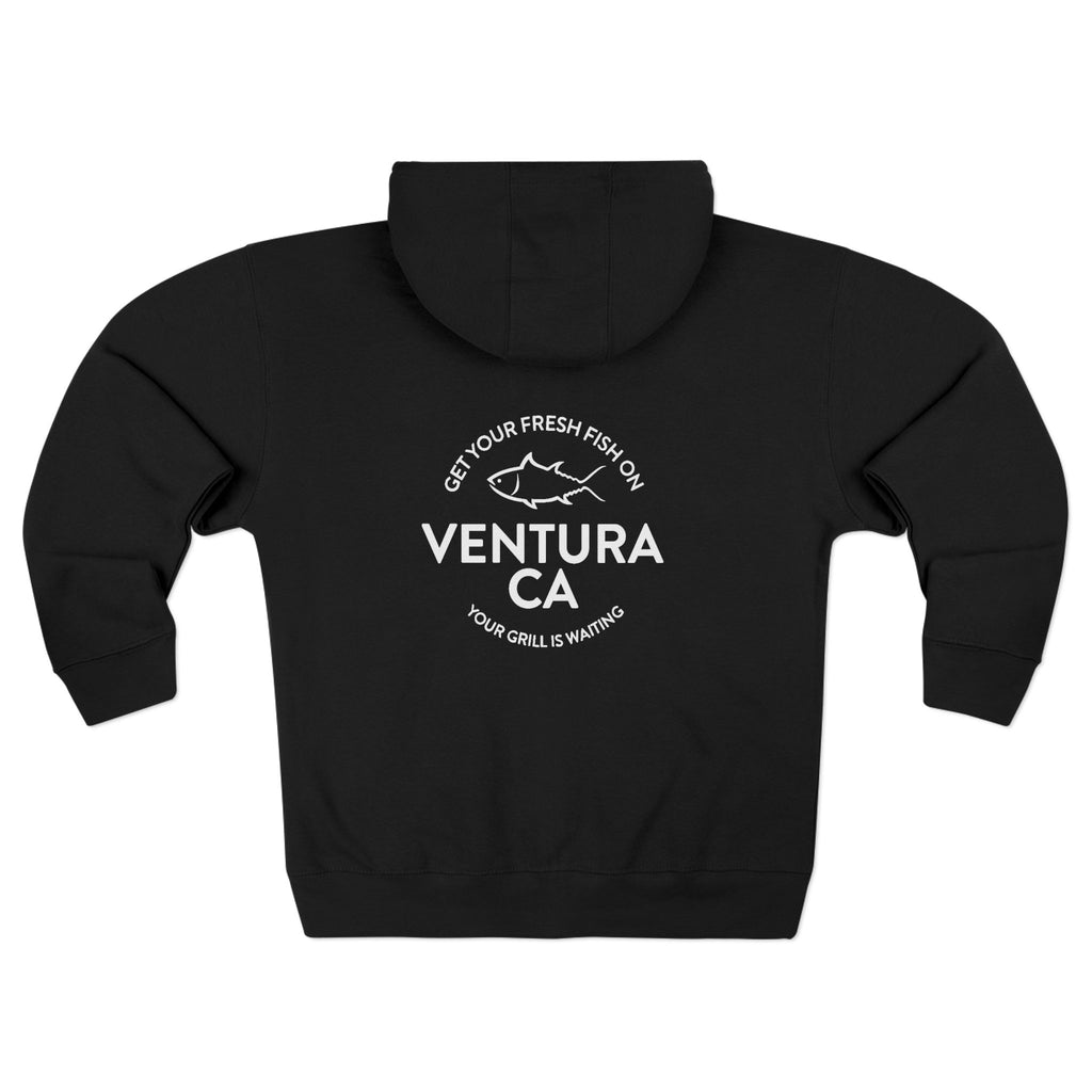 Fisherman Unisex Zip Hoodie - Ventura Ca Design