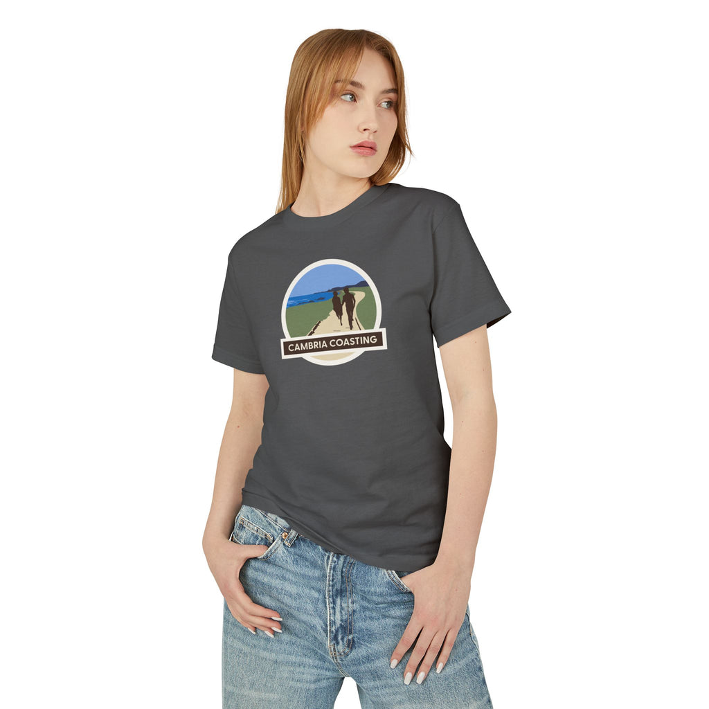 Moonstone Beach Unisex Tee, Ocean Lovers Shirt, Nature Inspired Tee, Coastal Graphic Shirt, Beach Vacation Top