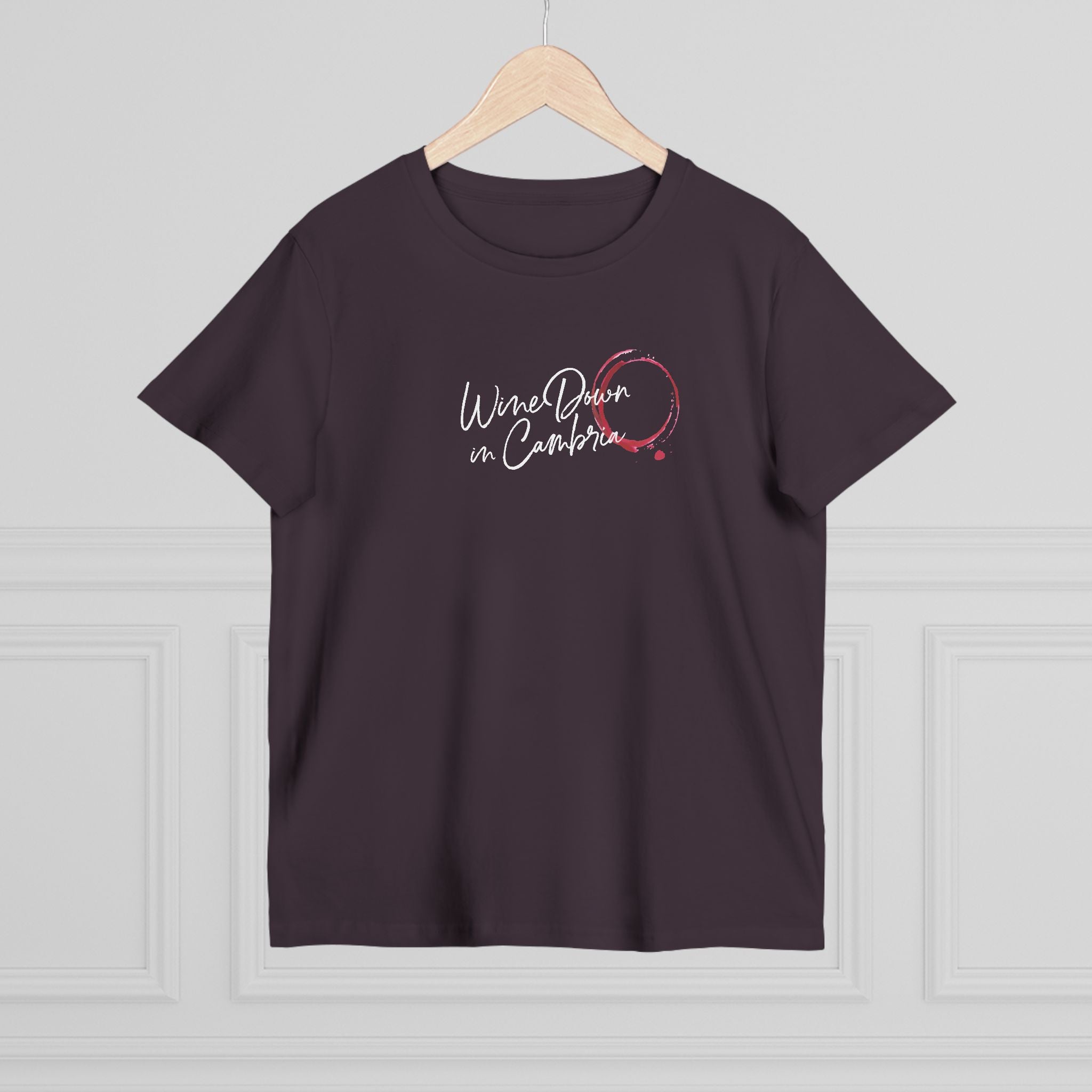 Wine Down in Cambria Tee, Women T-Shirt, Wine Lover Gifts, Summer Outing Top, Relaxed Fit Graphic Tee