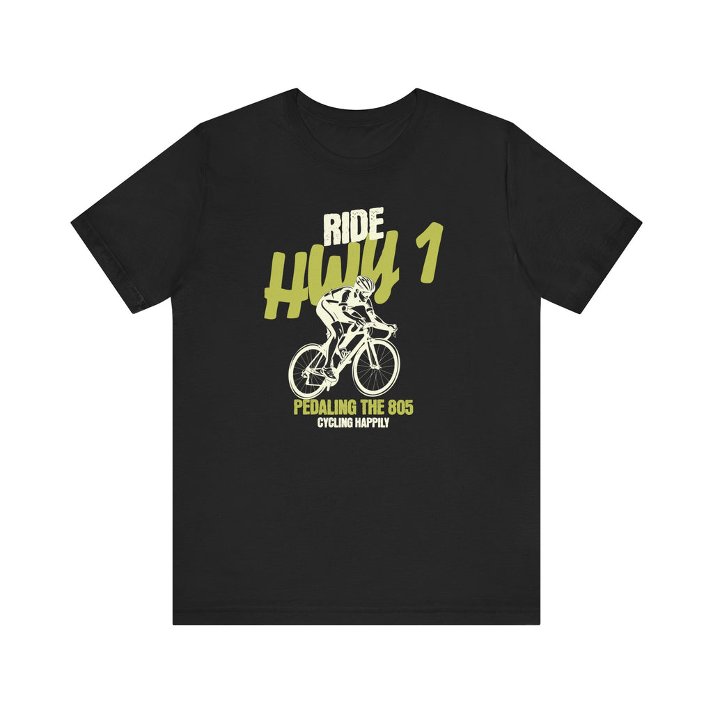 Ride Hwy 1 Cycling Tee — "Pedaling the 805" Bike Shirt for Cyclists