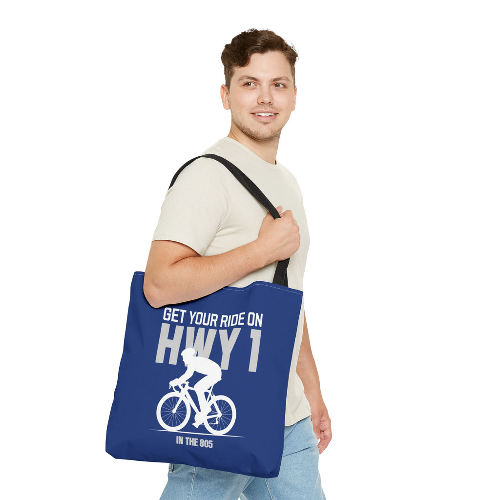 Cycling Tote Bag — "Get Your Ride On HWY 1 in the 805"