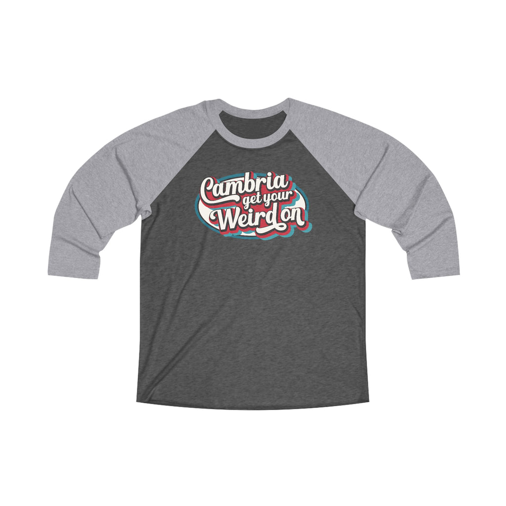 Get Your Weird On Raglan Tee, Unisex Fashion Tee, Casual Wear, Fun Gift, Trendy Shirt for All Occasions, Perfect for Festivals