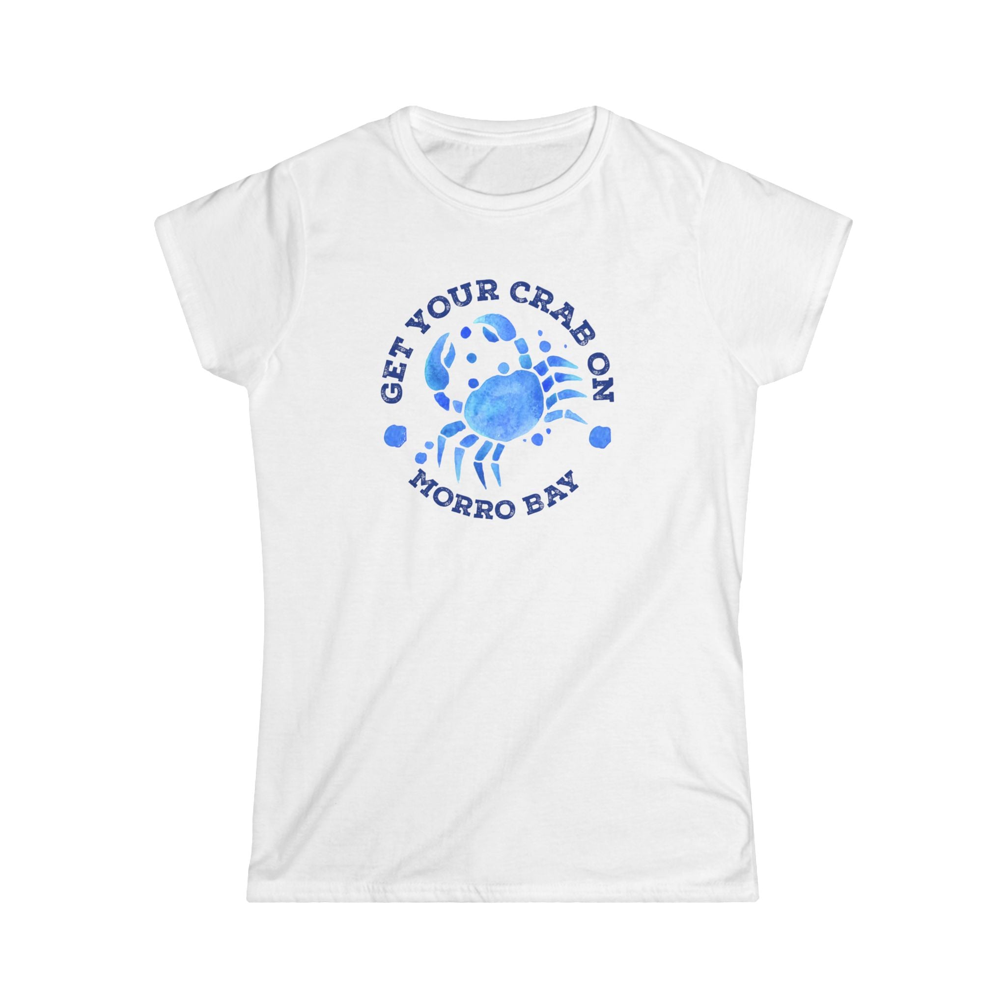 Morro Bay Crab Softstyle Tee - Get Your Crab On