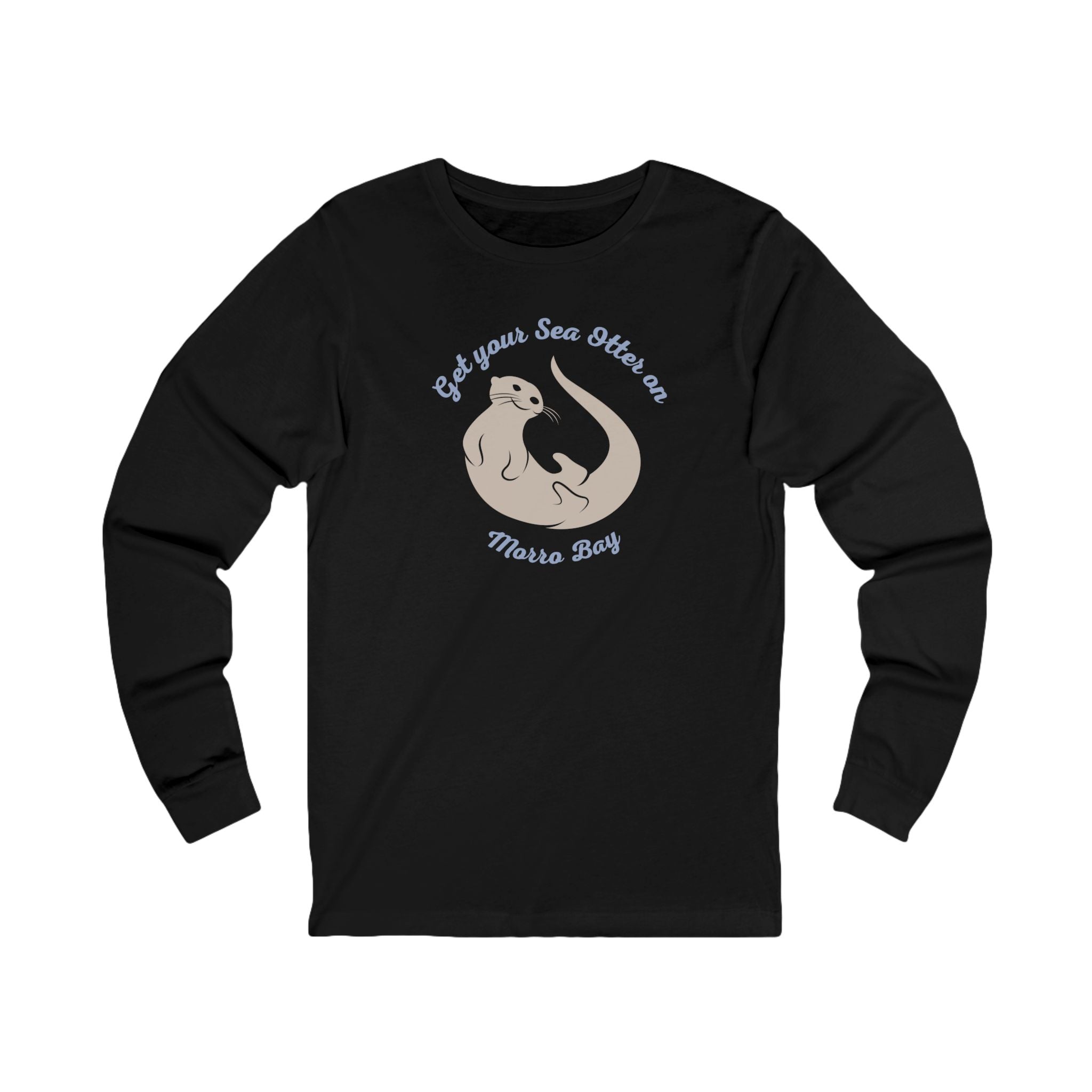 Sea Otter Long Sleeve Tee - "Got Lunch, Sea Otters are More Bad" Cute Coastal Shirt