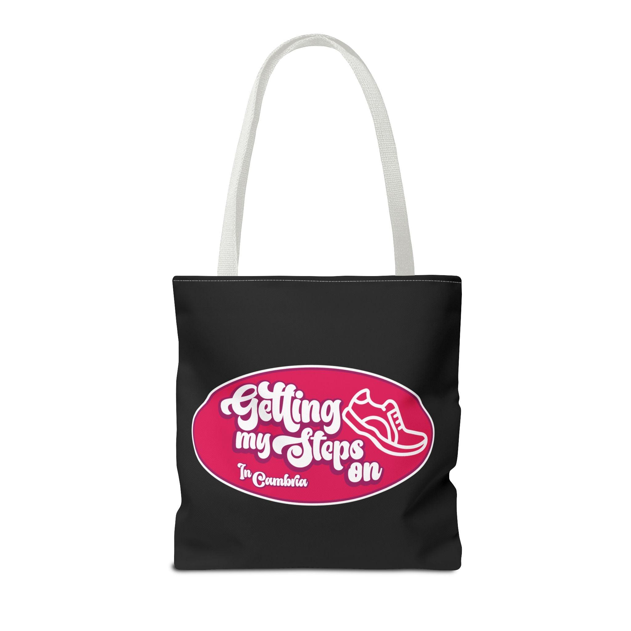 Getting My Steps On Tote Bag, Perfect Gym Bag, Fitness Tote, Walking Enthusiast Gift, Motivational Carryall