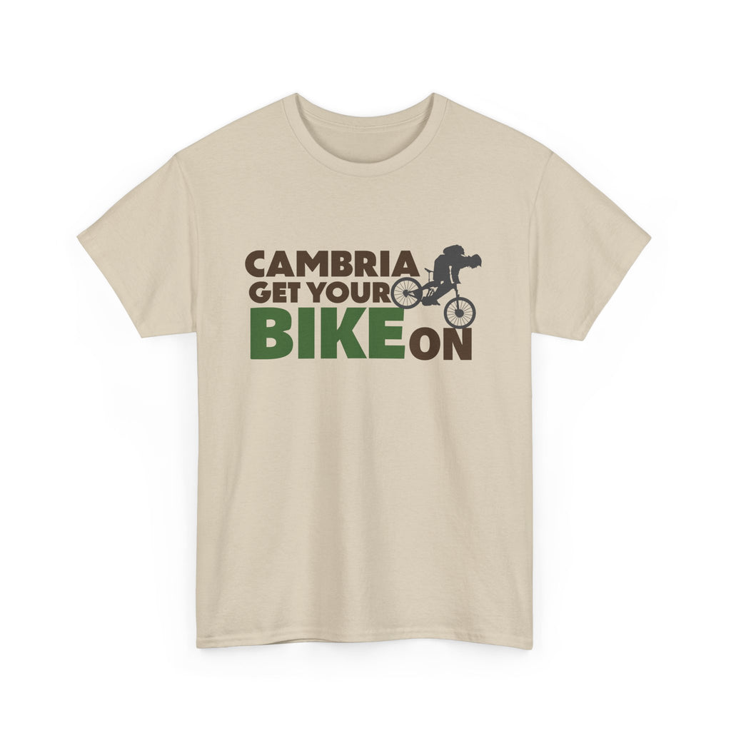 Get Your Bike On Tee, Cool Cycling Shirt, Unisex Cotton T-Shirt, Gift for Bikers, Casual Wear for Mountian Bike Enthusiasts