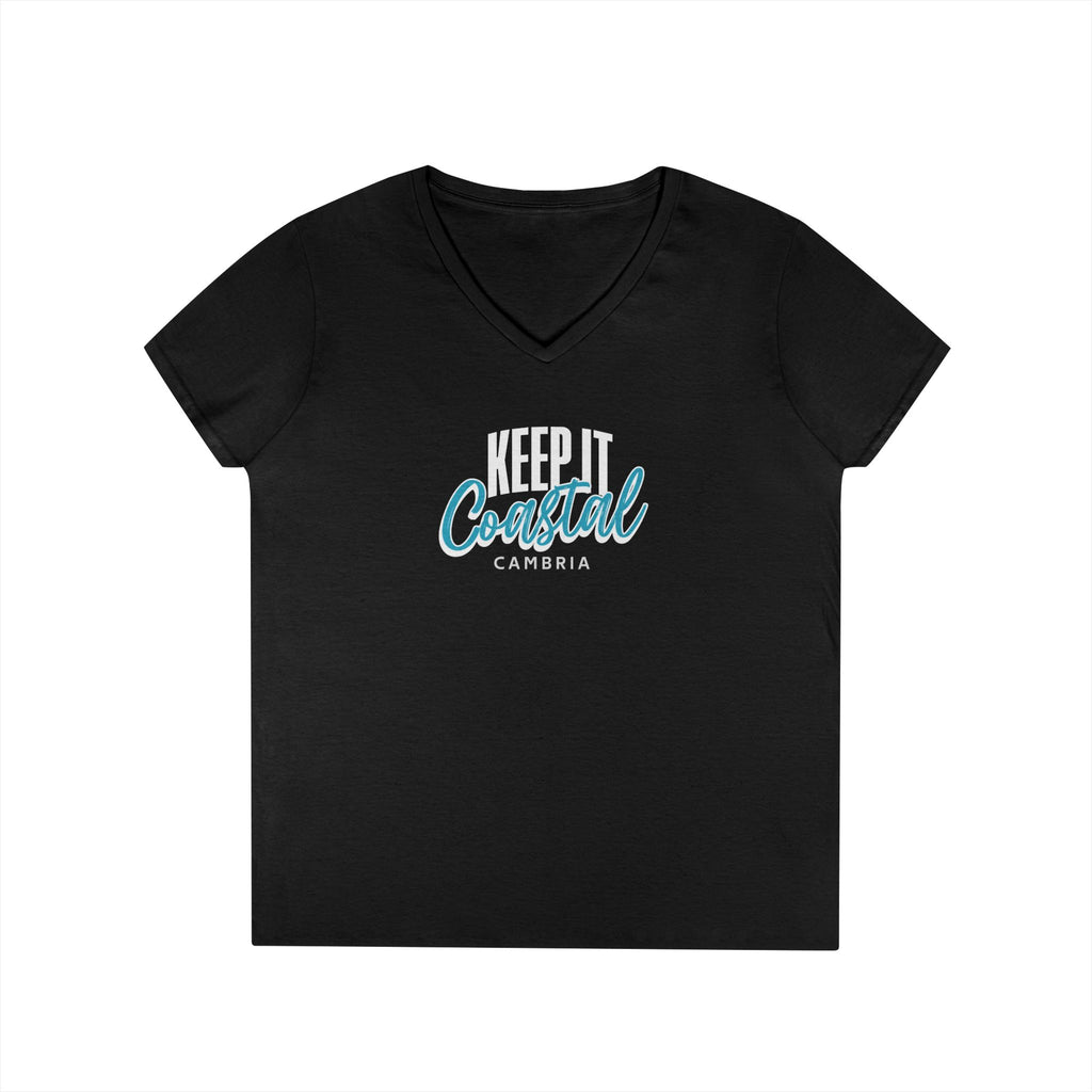 Keep It Coastal Cambria V-Neck T-Shirt — Women's Beachy Vacation Tee