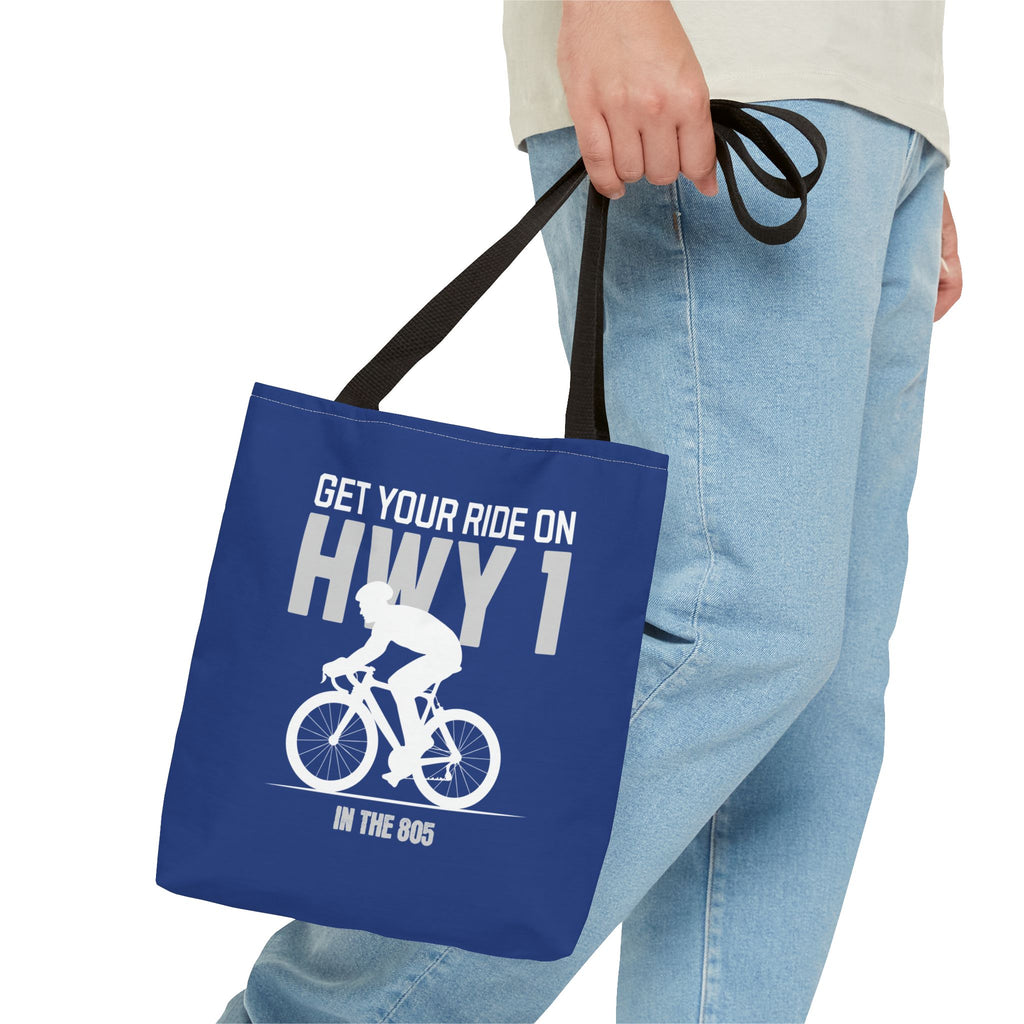 Cycling Tote Bag — "Get Your Ride On HWY 1 in the 805"