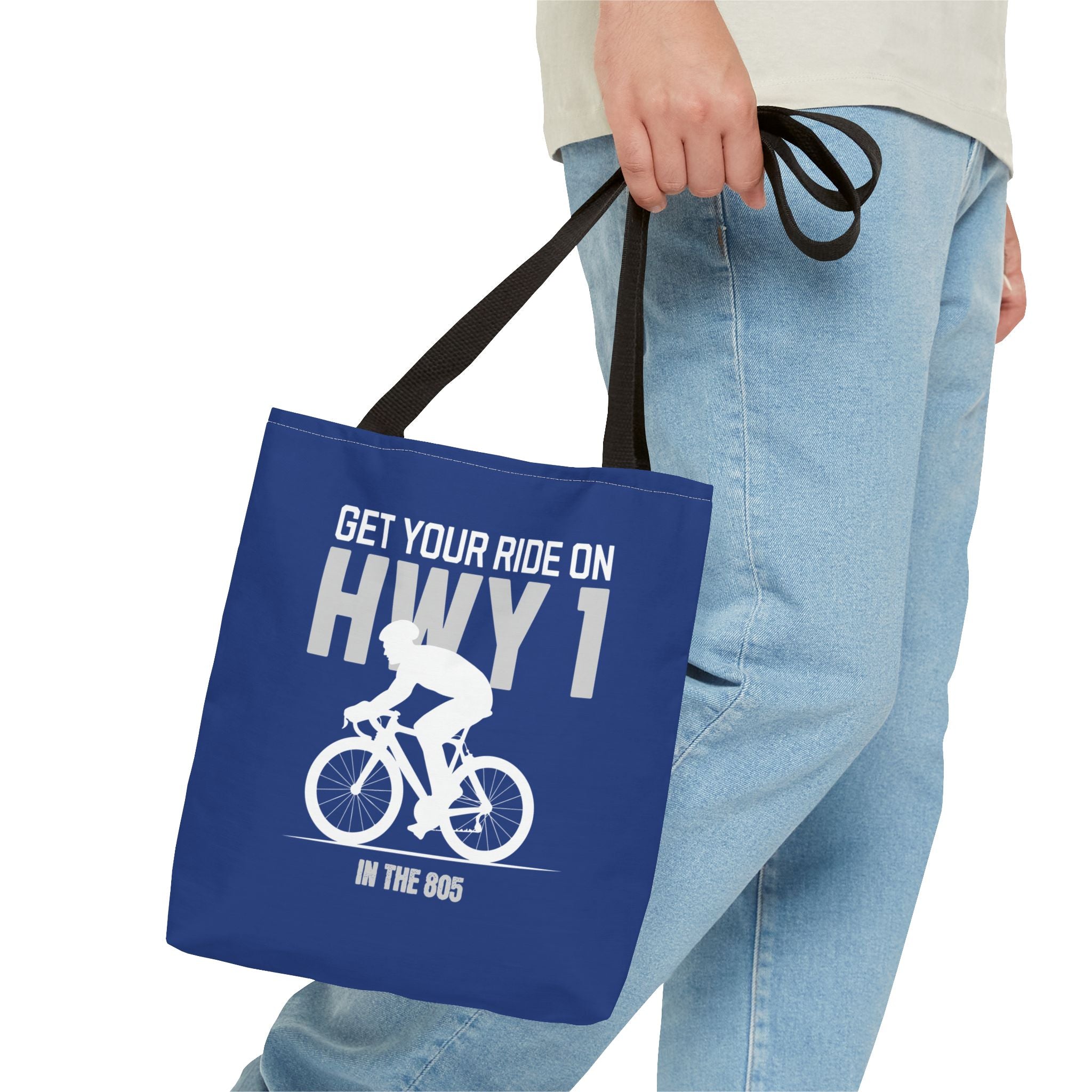Cycling Tote Bag — "Get Your Ride On HWY 1 in the 805"