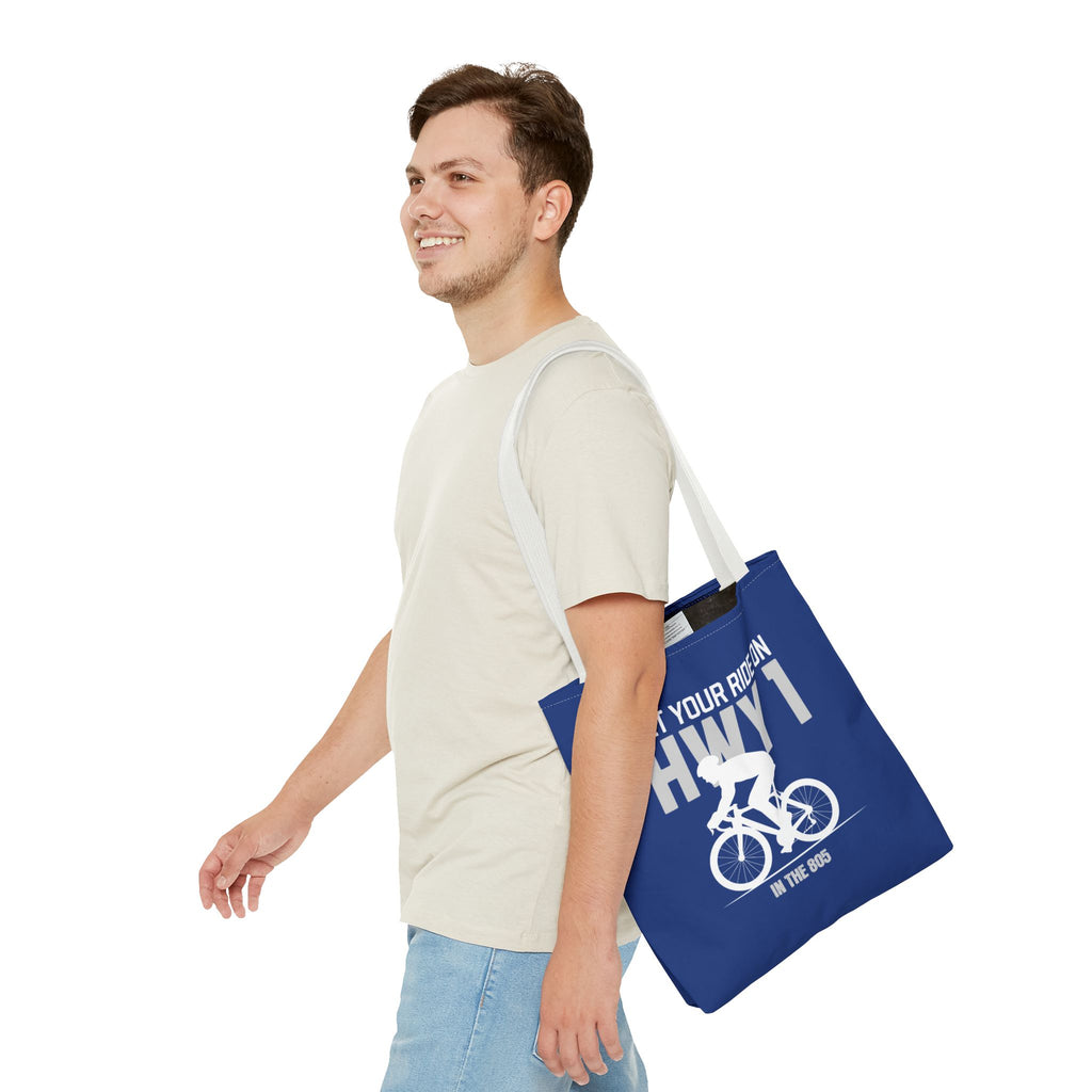 Cycling Tote Bag — "Get Your Ride On HWY 1 in the 805"