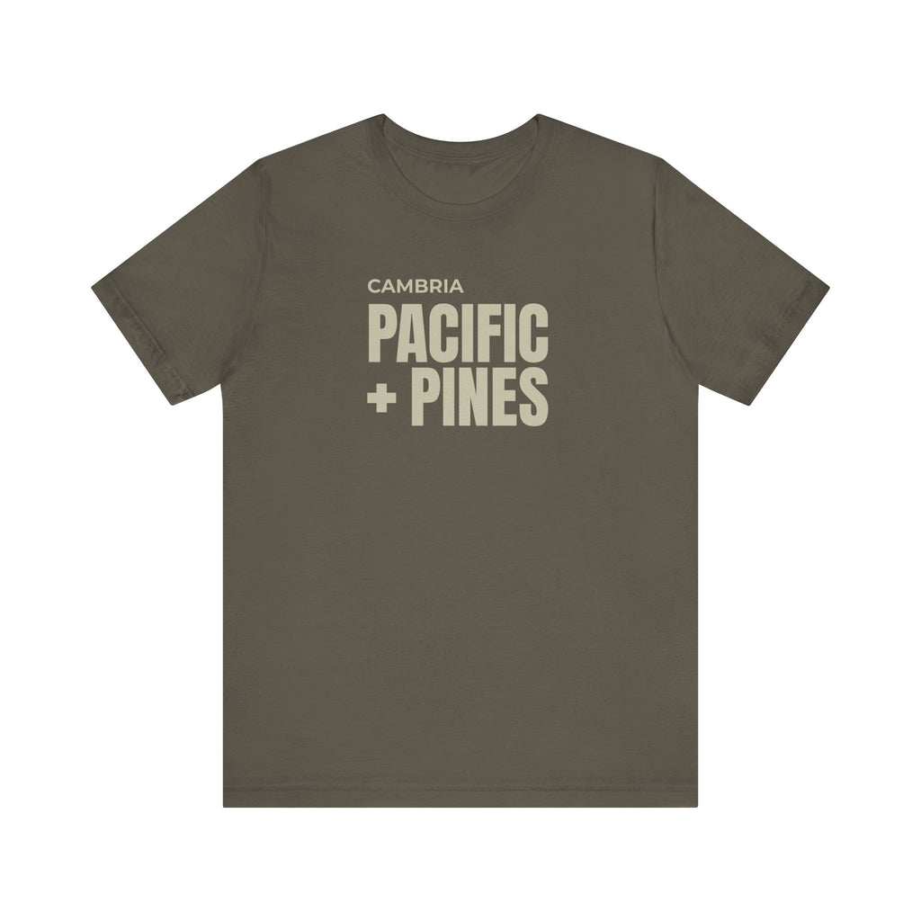 Cambria Pines + Pacific T-Shirt — Coastal Pines Graphic Tee
