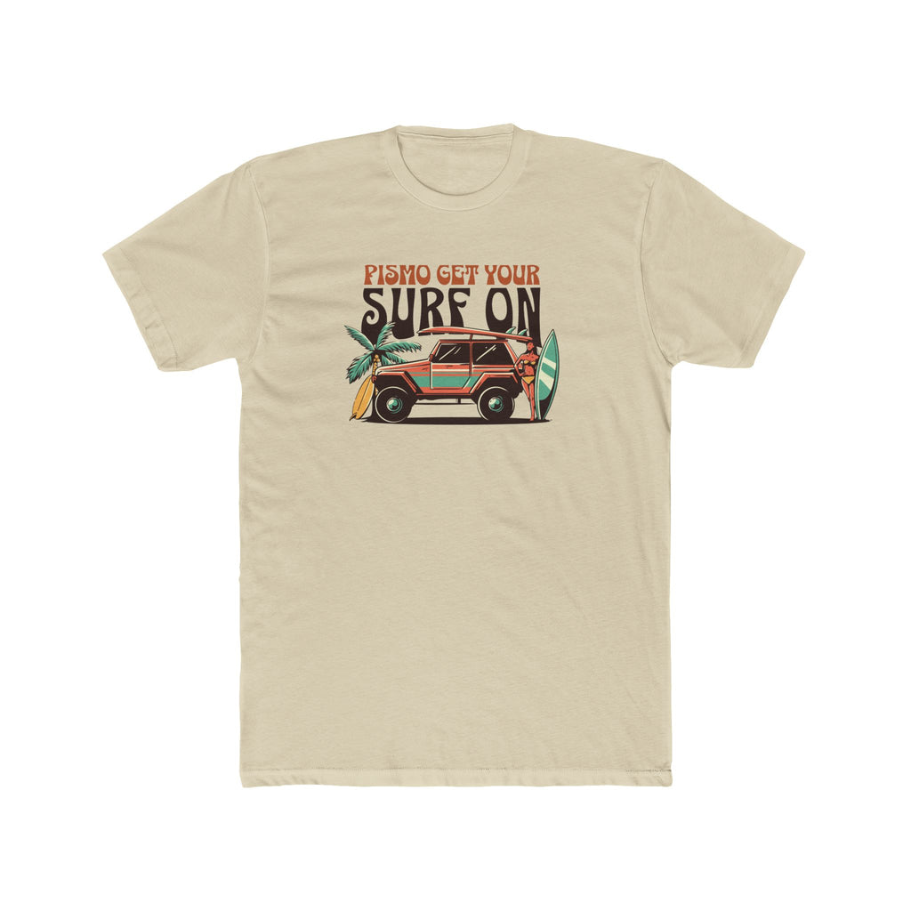 Surf Cotton Tee - Pismo Get Your Surf On Design
