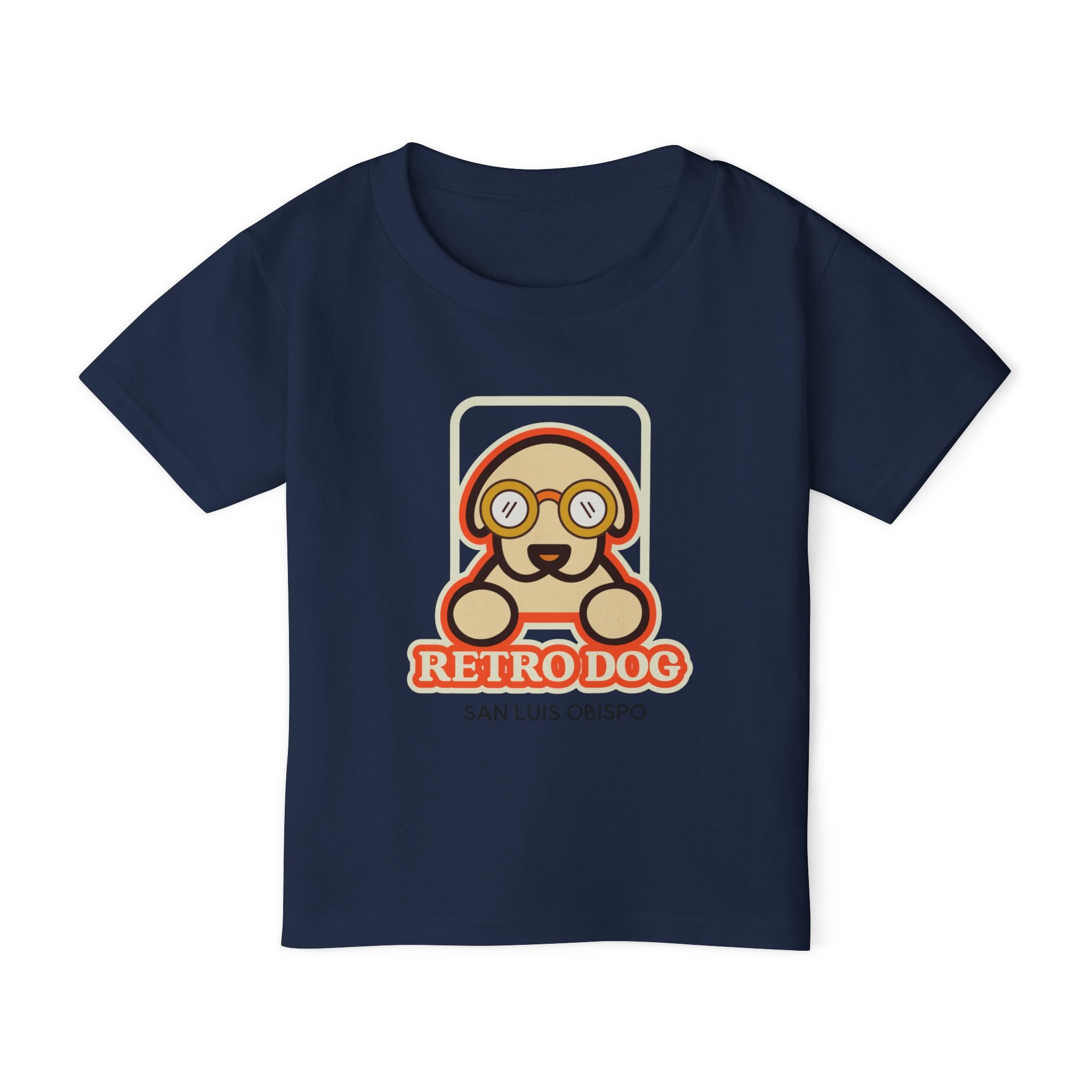 Toddler T-shirt, Retro dog San Luis Obispo, Kid's Tee, Dog Lover, Cute Children's Shirt, Animal Print Top