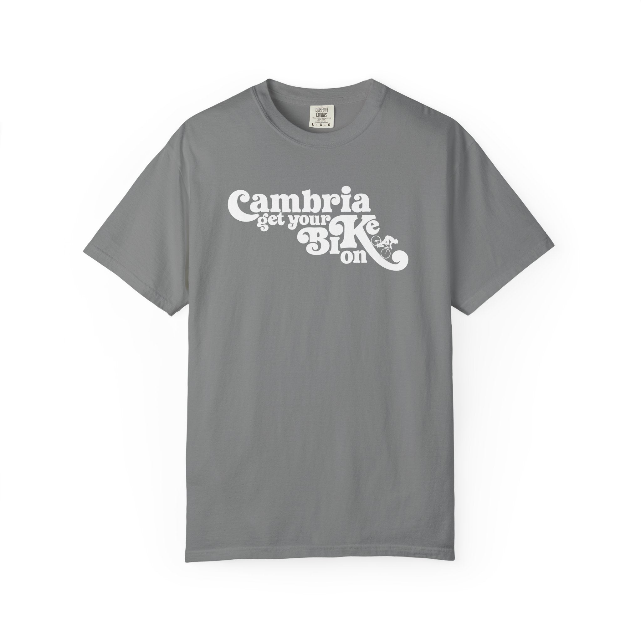 Modern Retro Cambria Biker's Garment-Dyed T-Shirt | Casual Outdoor Wear, Travel Tee, Gift for Bikers, Unisex Apparel, Eco-Friendly Style