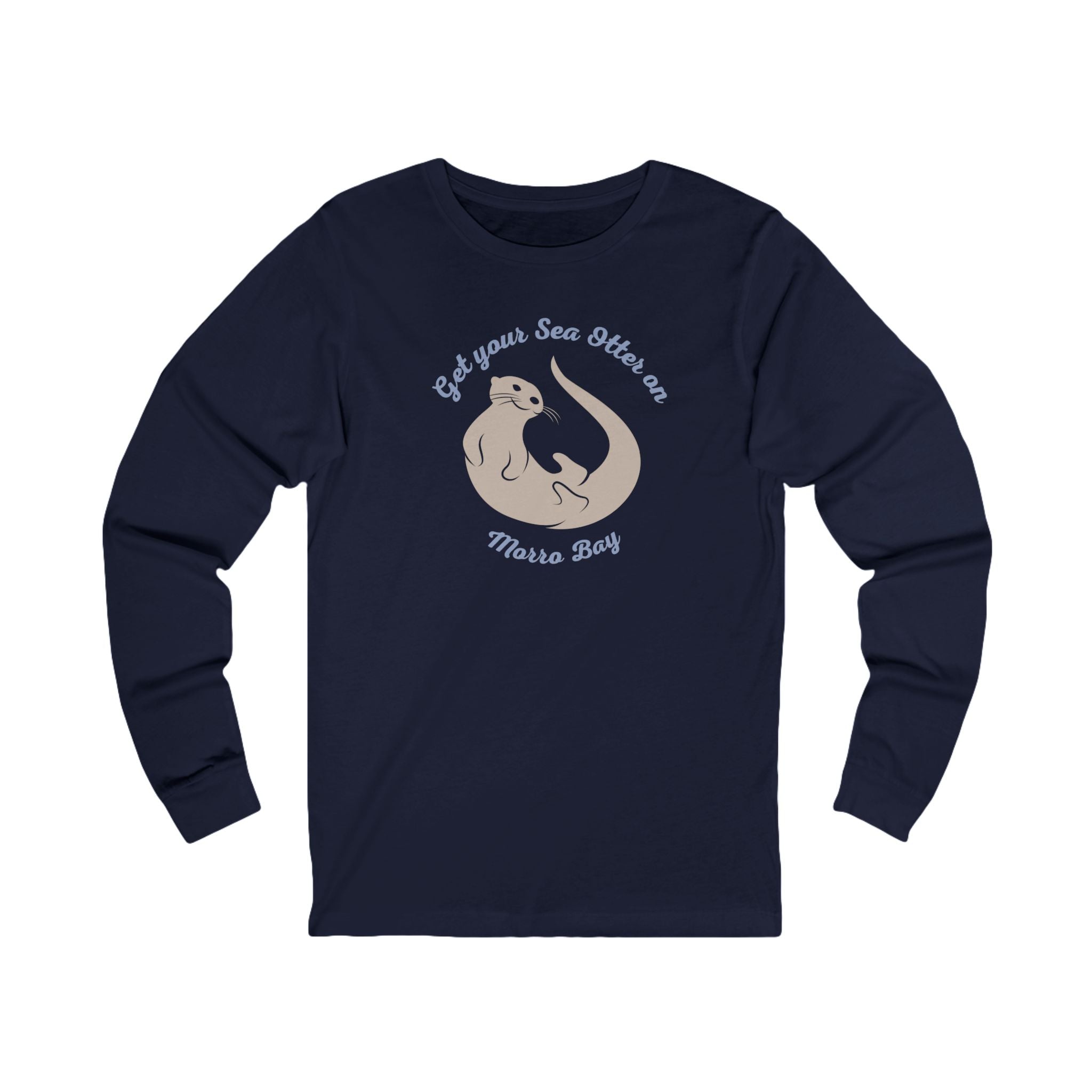 Sea Otter Long Sleeve Tee - "Got Lunch, Sea Otters are More Bad" Cute Coastal Shirt