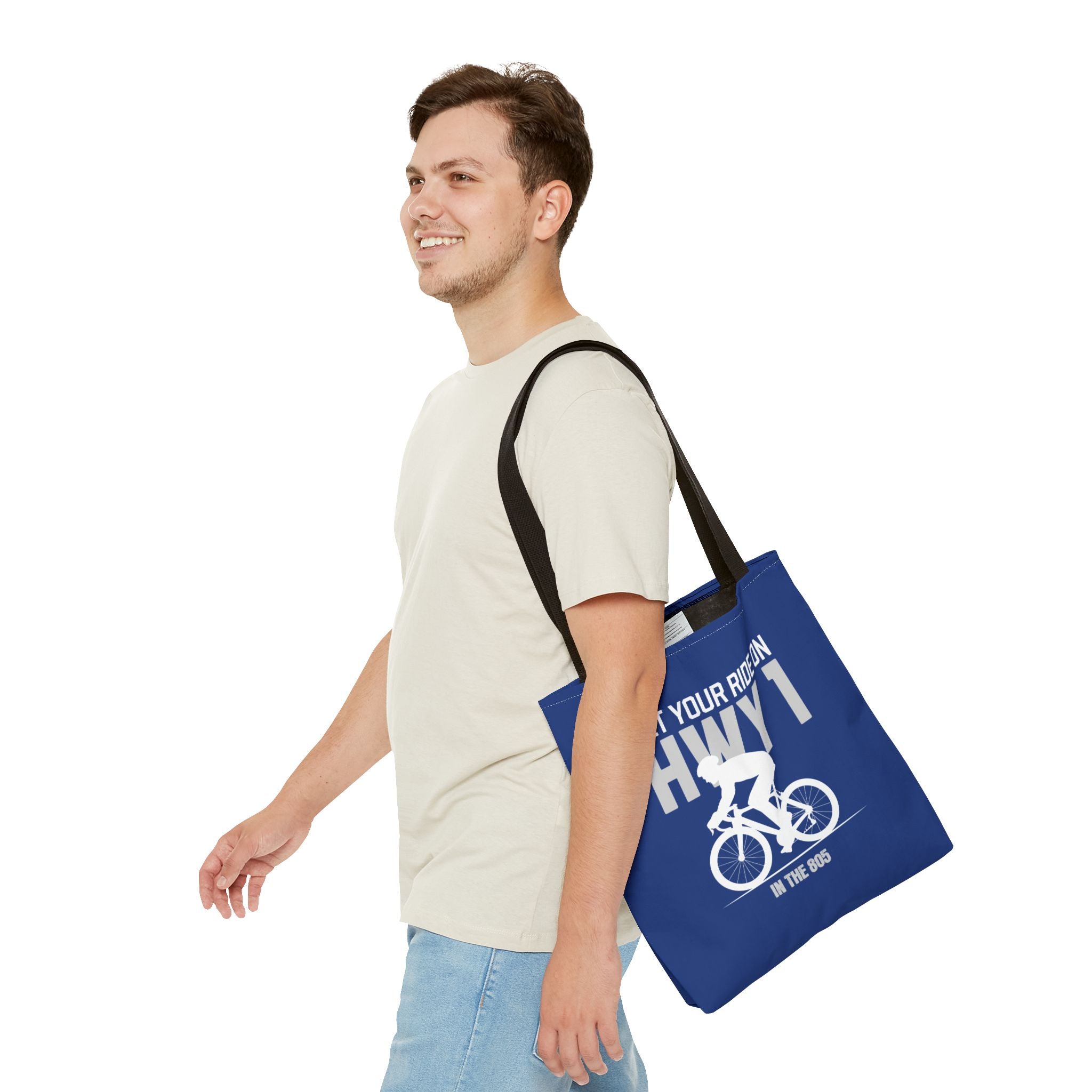 Cycling Tote Bag — "Get Your Ride On HWY 1 in the 805"