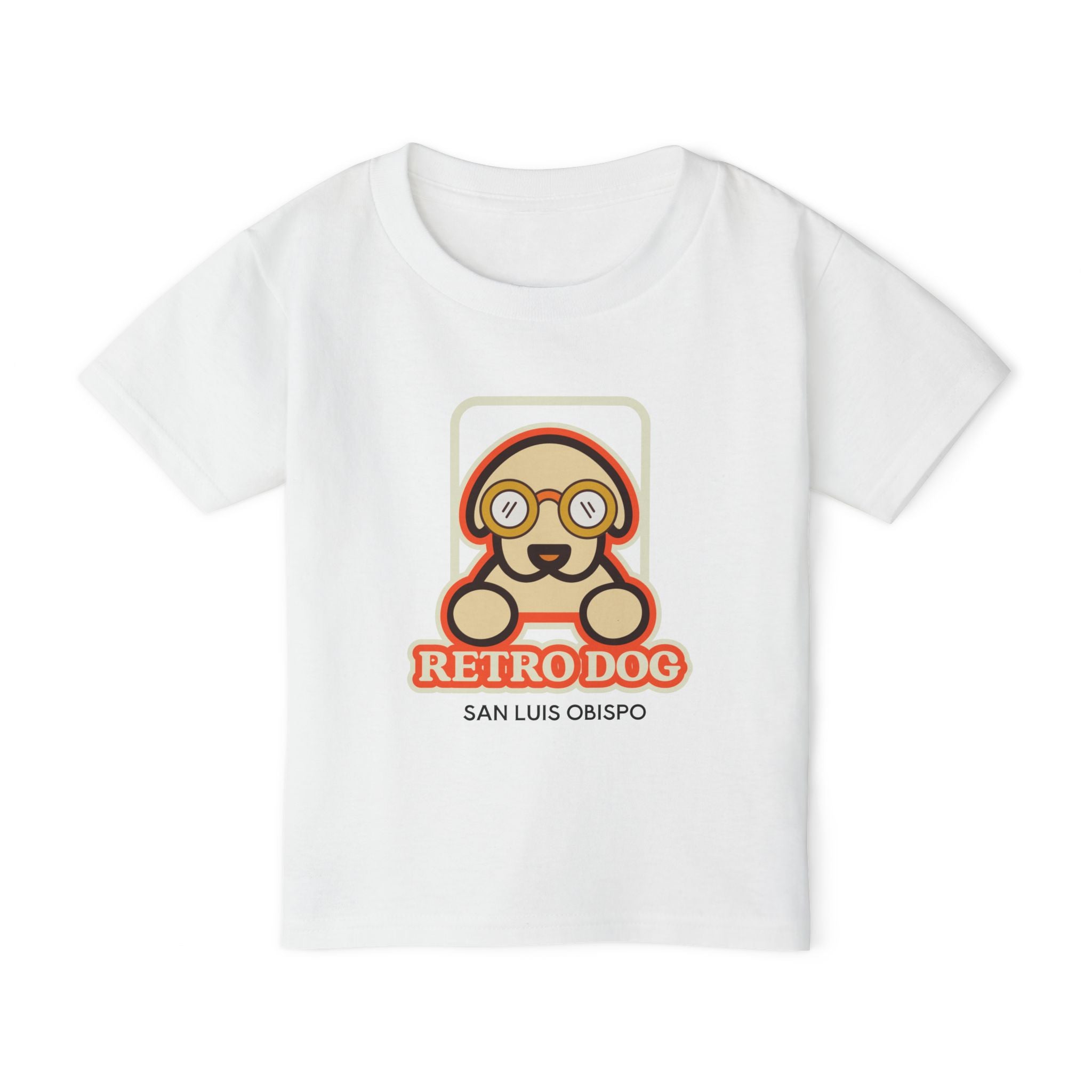 Toddler T-shirt, Retro dog San Luis Obispo, Kid's Tee, Dog Lover, Cute Children's Shirt, Animal Print Top