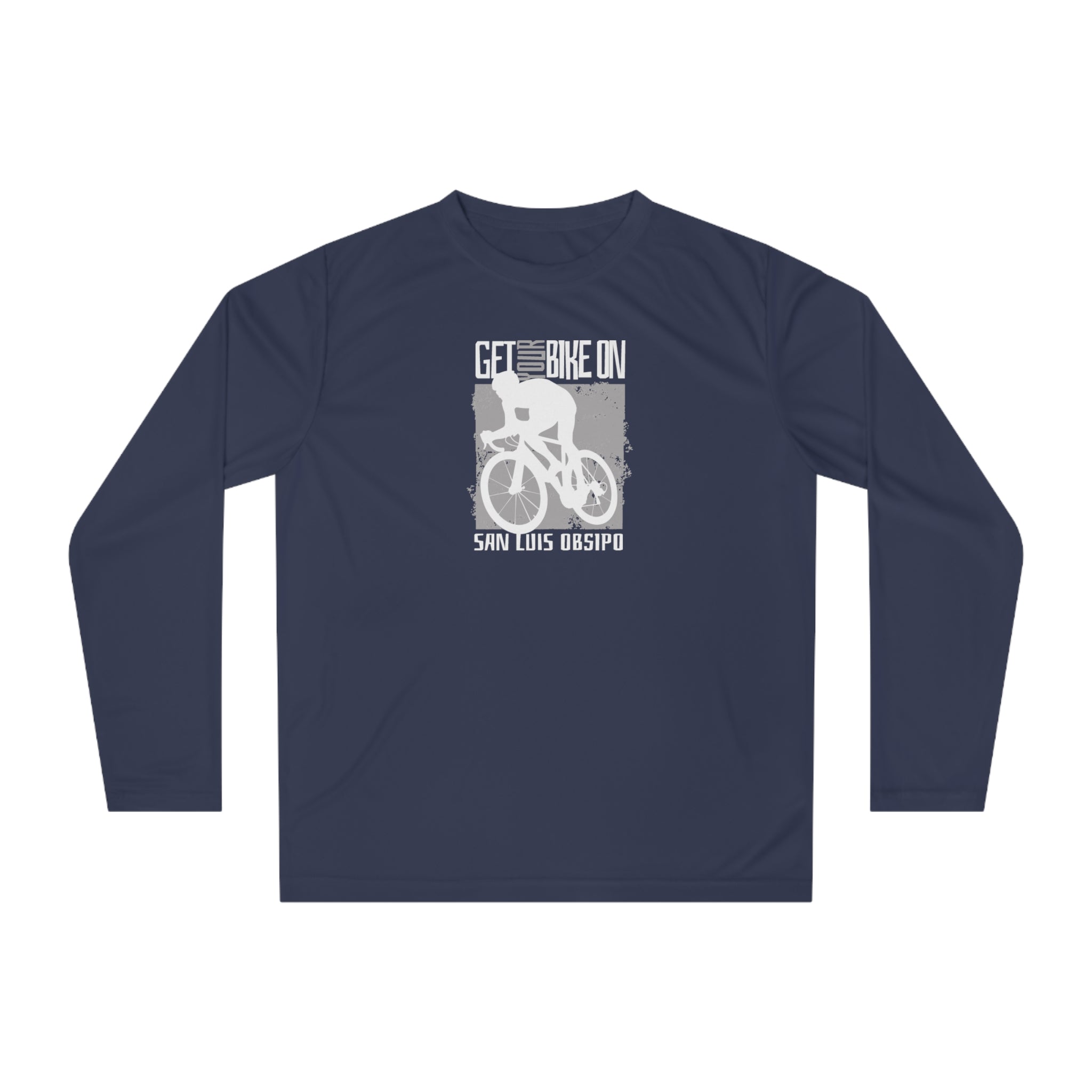 Performance Long Sleeve Shirt -Get your Bike on San Luis Obsipo