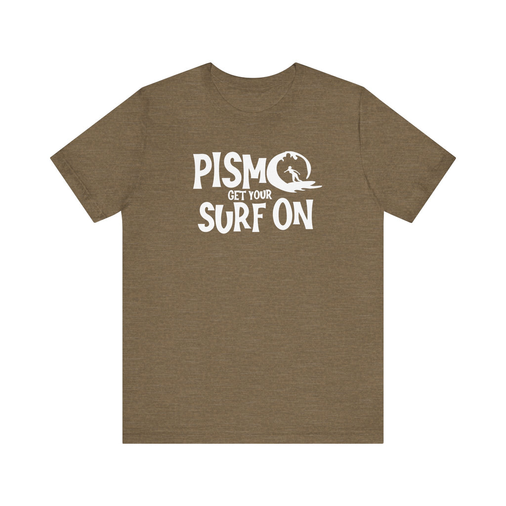 Surf Pismo Beach California Fun Tee Shirt - Beach Lover Gift, Unisex Graphic T-Shirt, Coastal Vibes Top, Summer Souvenir Apparel