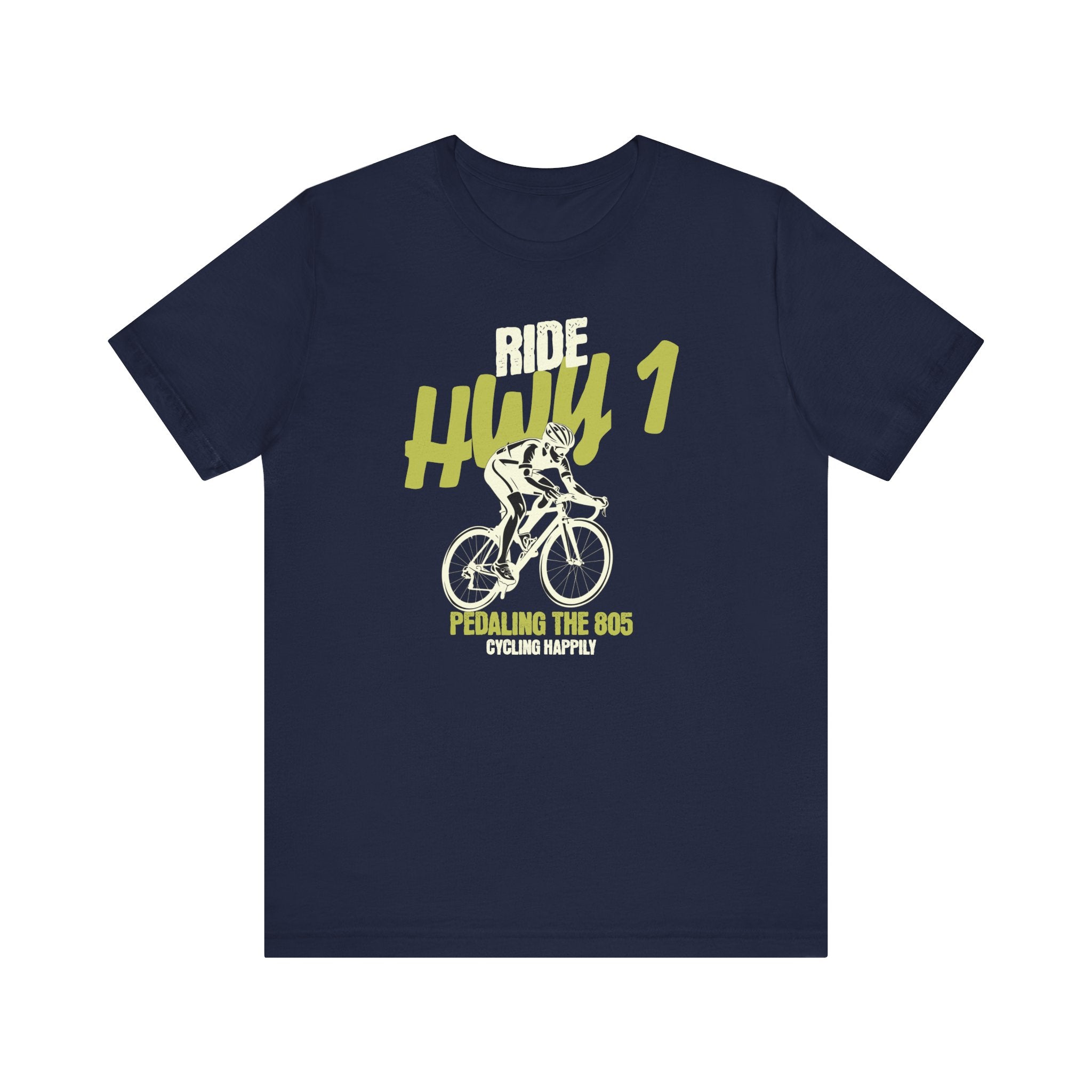 Ride Hwy 1 Cycling Tee — "Pedaling the 805" Bike Shirt for Cyclists