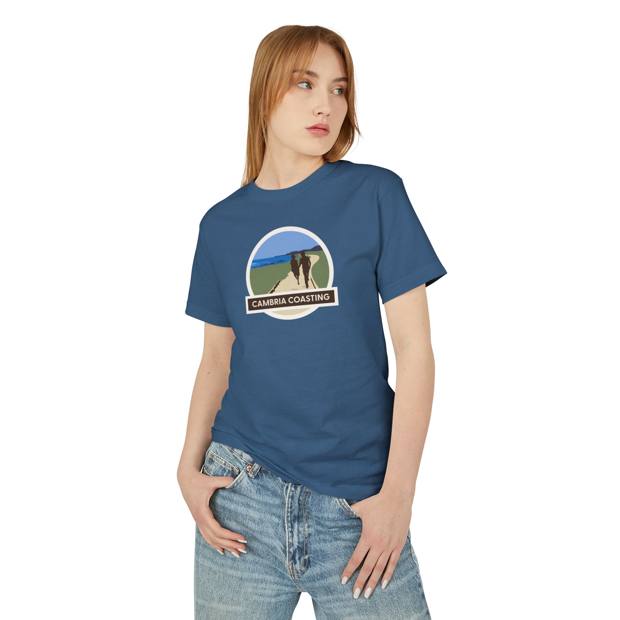 Moonstone Beach Unisex Tee, Ocean Lovers Shirt, Nature Inspired Tee, Coastal Graphic Shirt, Beach Vacation Top