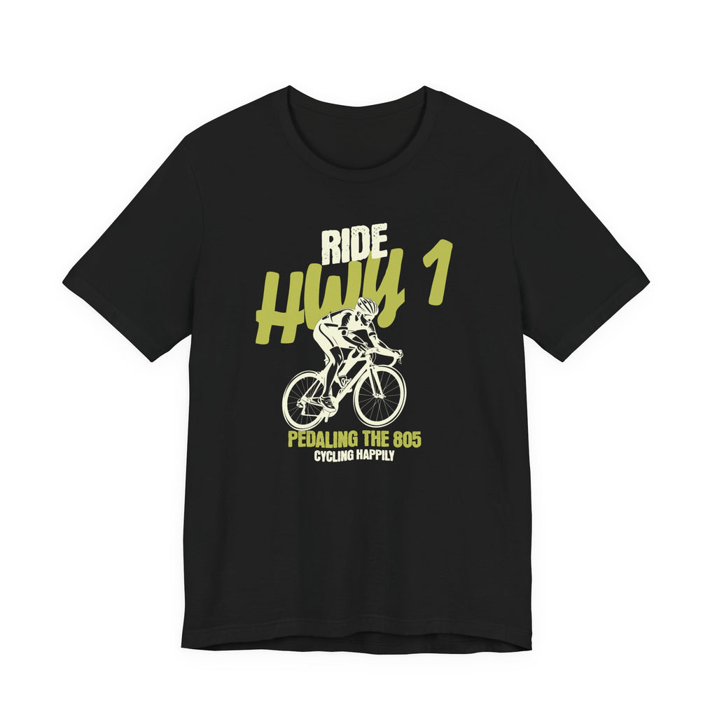 Ride Hwy 1 Cycling Tee — "Pedaling the 805" Bike Shirt for Cyclists