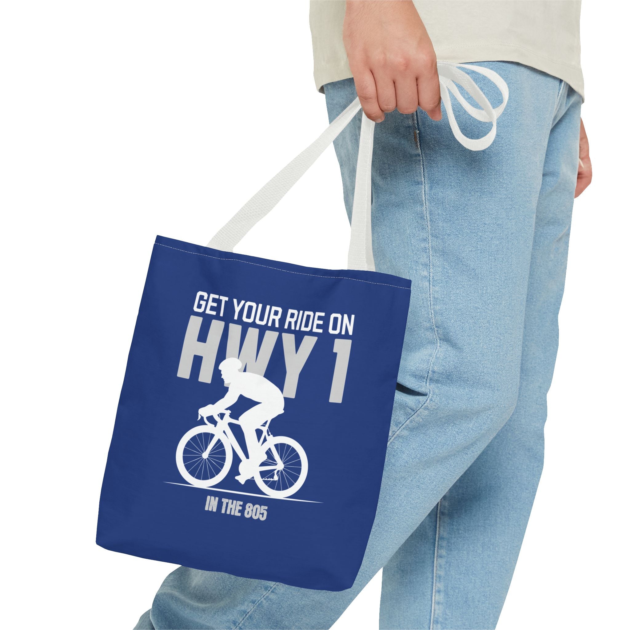 Cycling Tote Bag — "Get Your Ride On HWY 1 in the 805"